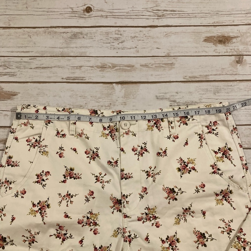 HUF co-ord utility cargo trousers in white with all over floral print Size XL - Picture 4 of 16